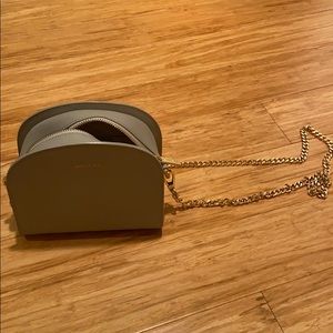 Vegan Angela Roi mini crossbody with gold chain